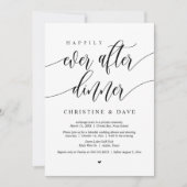 Zum Glück immer nach dem Abendessen beim Tanzen Einladung (Vorderseite)