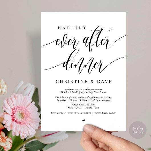 Zum Glück immer nach dem Abendessen beim Tanzen Einladung