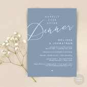 Zum Glück immer nach dem Abendessen Hochzeitsfeier Einladung