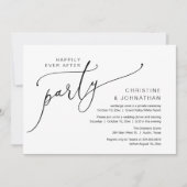 Zum Glück immer nach dem Party, Elopement Dinner D Einladung (Vorderseite)