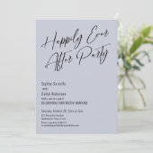 Zum Glück immer nach dem Party Modernes, elegantes Einladung (Stehend Vorderseite)