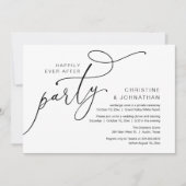 Zum Glück immer nach dem Party, romantisches Abend Einladung (Vorderseite)