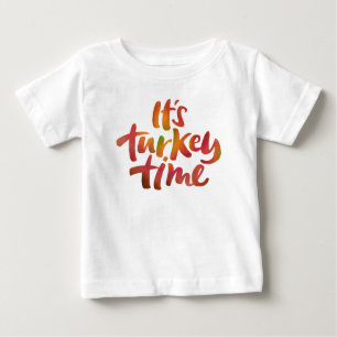 Zum Glück ist es Türkei Zeit Erntedank Abendessen Baby T-shirt