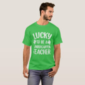 Zum Glück Kindergarten Lehrerin St Patrick Day T-Shirt (Vorne ganz)