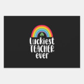 Zum Glück Lehrer je Schule Geschenk St Patricks Da Geschenkpapier Set (Vorderseite)