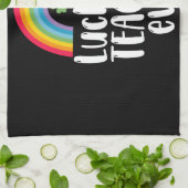 Zum Glück Lehrer je Schule Geschenk St Patricks Da Geschirrtuch (Gefaltet)