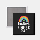 Zum Glück Lehrer je Schule Geschenk St Patricks Da Magnet (Vorderseite/Rückseite)