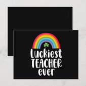 Zum Glück Lehrer je Schule Geschenk St Patricks Da Postkarte (Vorne/Hinten)