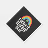 Zum Glück Lehrer je Schule Geschenk St Patricks Da Serviette (Ecke)