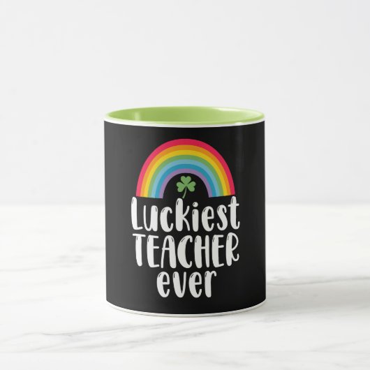 Zum Glück Lehrer je Schule Geschenk St Patricks Da Tasse (Zentrum)