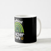 Zum Glück Lehrer je Schule St Patrick's Day Kaffeetasse (VorderseiteRechts)