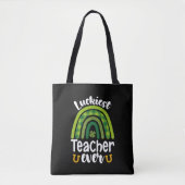 Zum Glück Lehrer je Schule St Patrick's Day Tasche (Vorderseite)