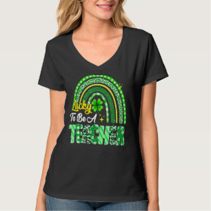 Zum Glück Lehrerin Rainbow Lehrerin St Patrick S T-Shirt