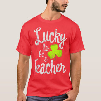 Zum Glück Lehrerin St Patrick's Day School T-Shirt