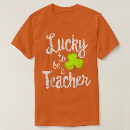 Zum Glück Lehrerin St Patrick's Day School T-Shirt (Design vorne)