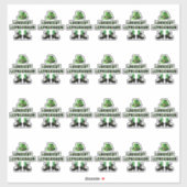 Zum Glück Leprechaun St. Patrick's Day Aufkleber (Blatt)