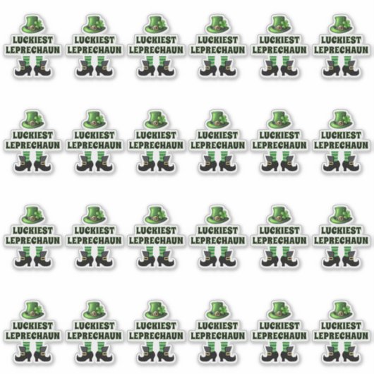 Zum Glück Leprechaun St. Patrick's Day Aufkleber (Vorderseite)