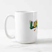 Zum Glück & Lit St. Patrick's Day Kaffeetasse (Links)