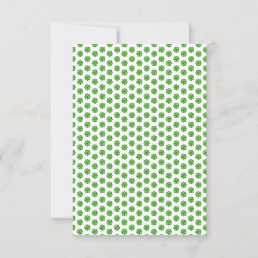 Zum Glück Little One - St. Patrick's Day Baby Show Dankeskarte (Rückseite)