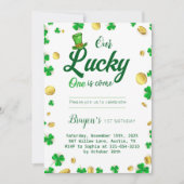 Zum Glück Little One - St. Patrick's Day Baby Show Einladung (Vorderseite)