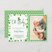 Zum Glück Little One - St. Patrick's Day Baby Show Einladung (Vorne/Hinten)