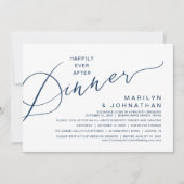 Zum Glück nach dem Abendessen, moderne Hochzeitsfe Einladung (Vorderseite)