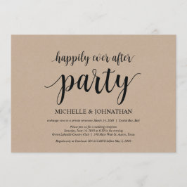 Zum Glück nach dem Party laden Hochzeitsfeiern ein Einladung
