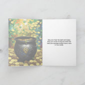 Zum Glück O'the Irish St. Patrick's Day Pot of Gol Karte (Innenseite)