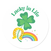 Zum Glück St. Patricks Day Sticker