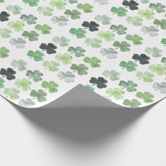 Zum Glück Umschlagpapier - St. Patrick's Day Geschenkpapier (Ecke)