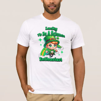 Zum Glück Wissenschaftsenthusiast St Patrick's Day T-Shirt