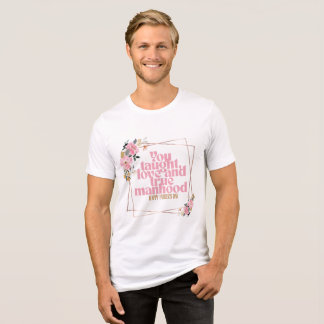 Zum Glücklichen Vatertag Blumiges Zitat Design | D Tri-Blend Shirt