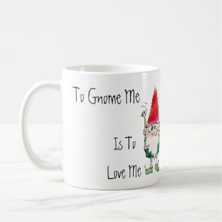 Zum Gnome bin ich zur Liebe ich Cartoon-Tasse Kaffeetasse