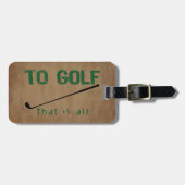 Zum Golf Gepäckanhänger (Vorderseite horizontal)