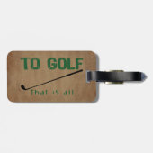 Zum Golf Gepäckanhänger (Rückseite horizontal)