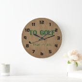 Zum Golf Große Wanduhr (Zuhause)