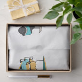 Zum Golf oder nicht zum Golftaschentuch Seidenpapier (Geschenk)