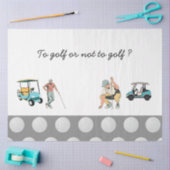 Zum Golf oder nicht zum Golftaschentuch Seidenpapier (Basteln)