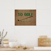 Zum Golf Poster (Küche)