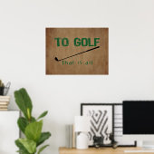 Zum Golf Poster (Heimbüro)