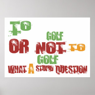 Zum Golf Poster