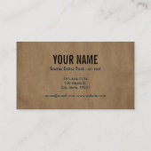 Zum Golf Visitenkarte (Rückseite)