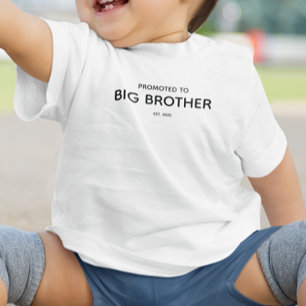 Zum großen Bruder befördert Schwangerschaftsankünd Kleinkind T-shirt
