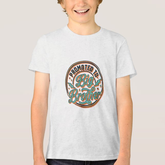 zum großen Bruder befördert  Tri-Blend Shirt (Vorderseite)
