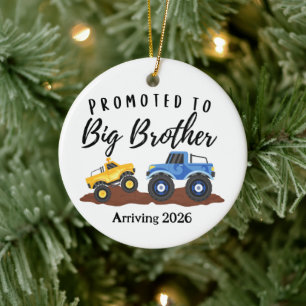 Zum großen Bruder LKW befördert Keramik Ornament