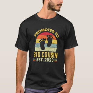 Zum großen Cousin befördert 2023 Babyankündigung V T-Shirt