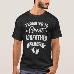 Zum großen Patenonkel befördert Est 2027 Schwanger T-Shirt
