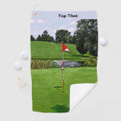 Zum grünen Text Golfhandtuch (Insitu)
