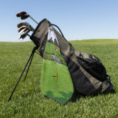 Zum grünen Text Golfhandtuch (Gras)