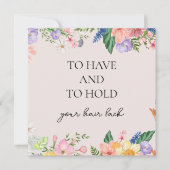 Zum Halten und Halten von Hochzeitsfliegenkarten Einladung